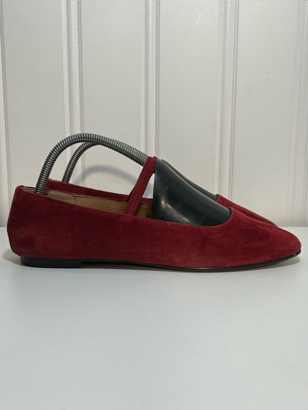 Madewell the greta Mary jane Flats red suede  women’s 9 sandals